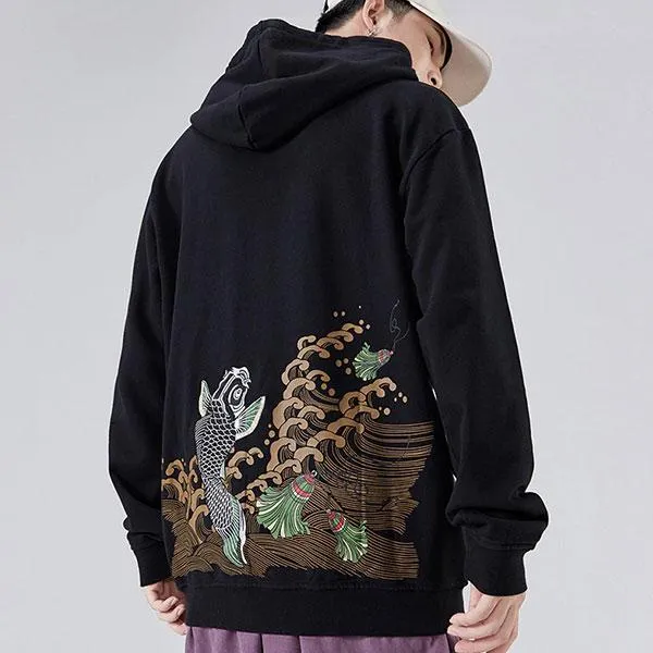 Koi Fish Dragon Hoodie