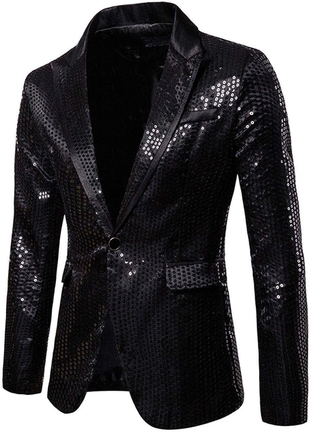 LCMTWX Mens Blazers Men's Fashion Coat Casual Pocket Button Suit Jacket Buckle Loved Printed Single-breasted Casual Suit
