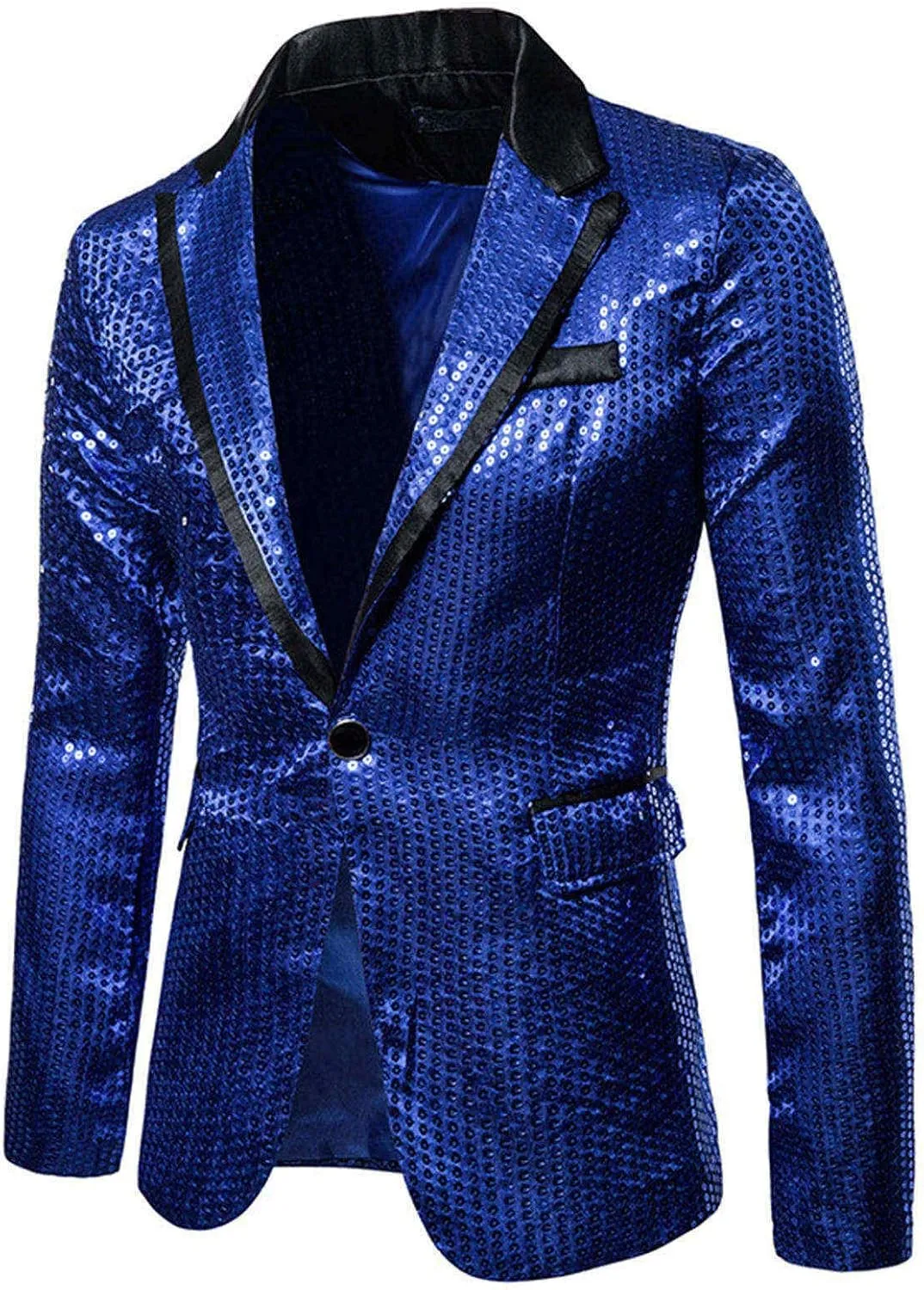 LCMTWX Mens Blazers Men's Fashion Coat Casual Pocket Button Suit Jacket Buckle Loved Printed Single-breasted Casual Suit