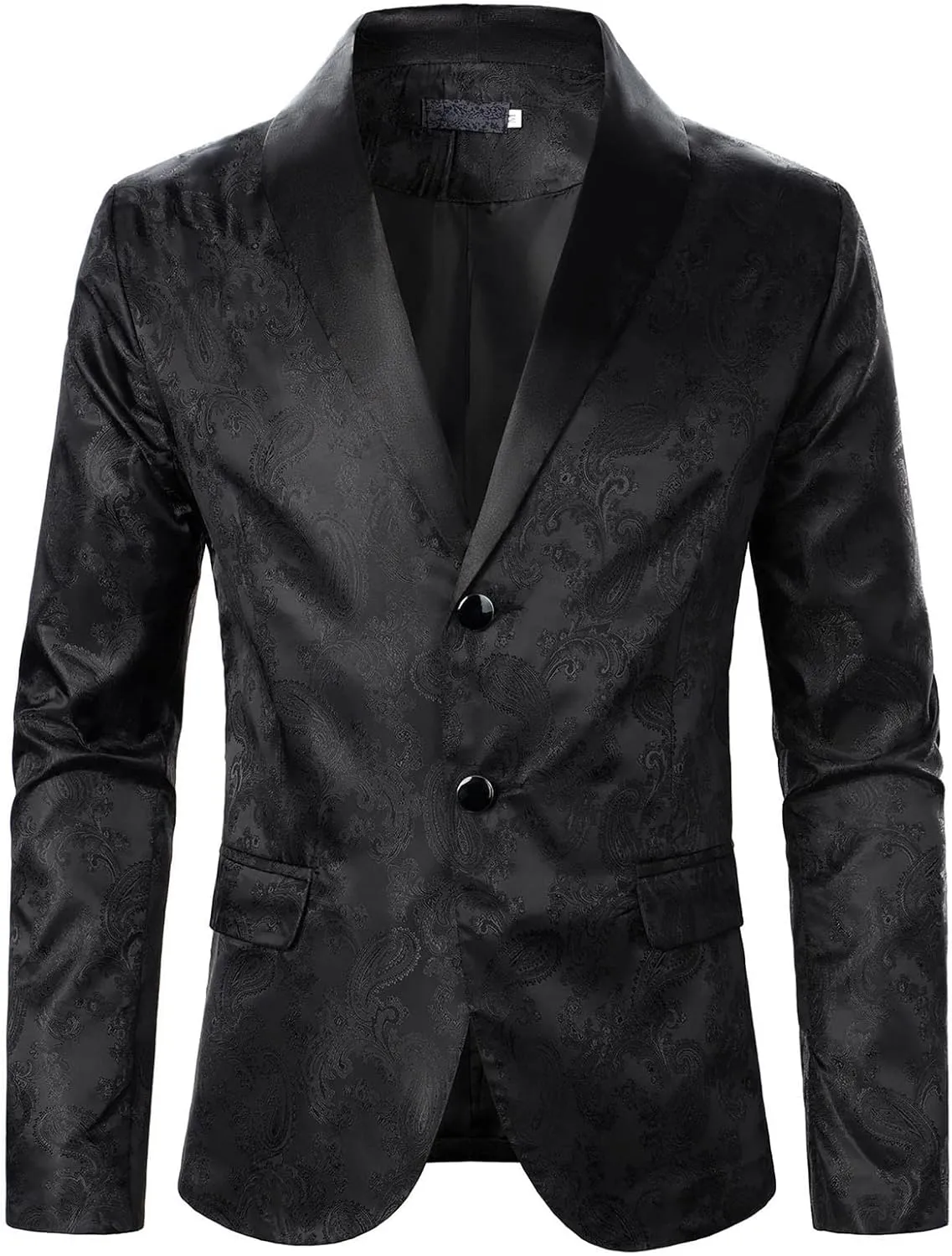 LCMTWX Mens Blazers Men's Fashion Coat Casual Pocket Button Suit Jacket Buckle Loved Printed Single-breasted Casual Suit