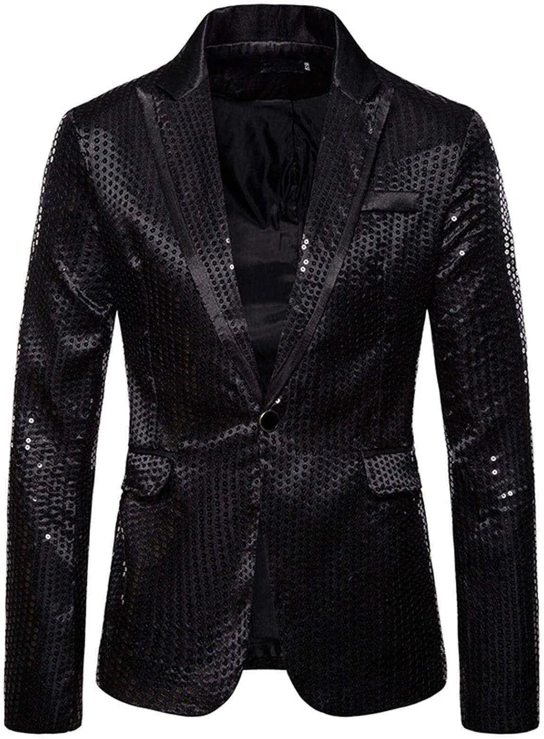LCMTWX Mens Blazers Men's Fashion Coat Casual Pocket Button Suit Jacket Buckle Loved Printed Single-breasted Casual Suit