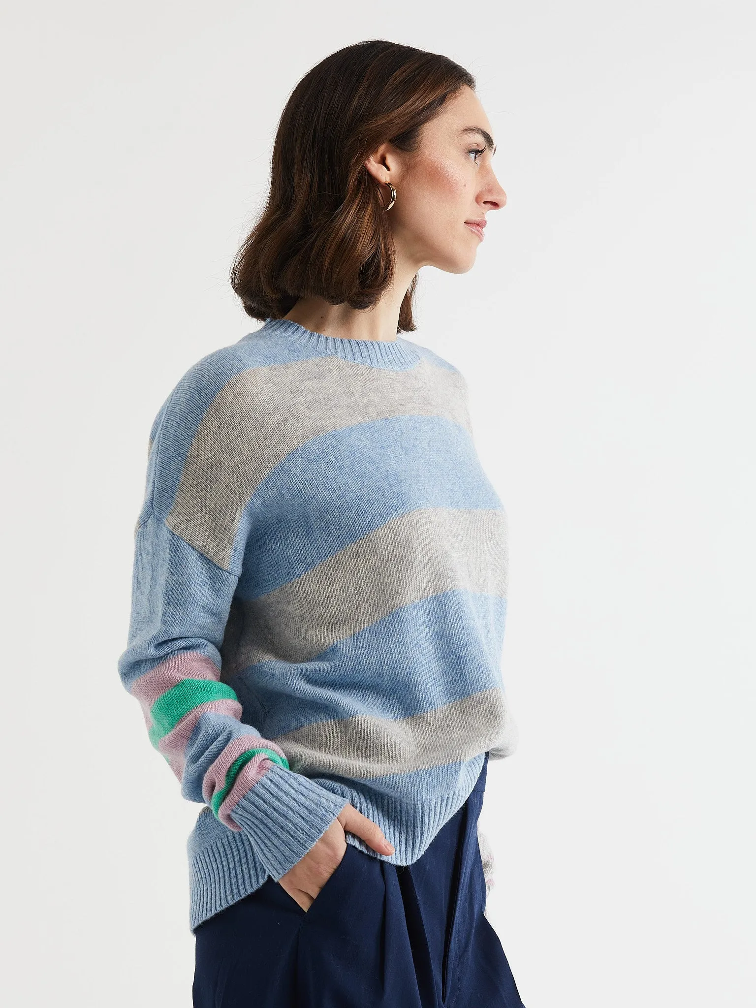 ld   co Lambswool Stripe Crew