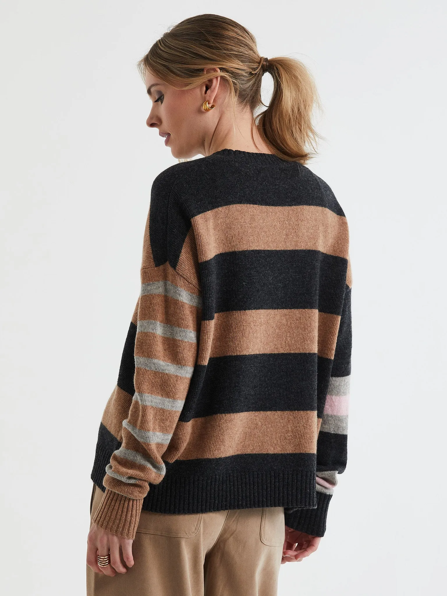 ld   co Lambswool Stripe Crew