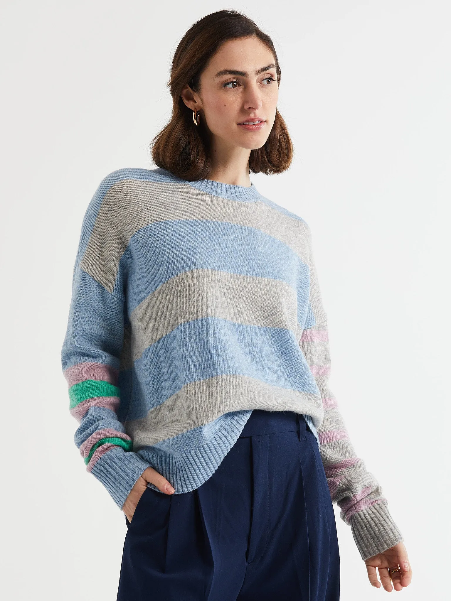 ld   co Lambswool Stripe Crew