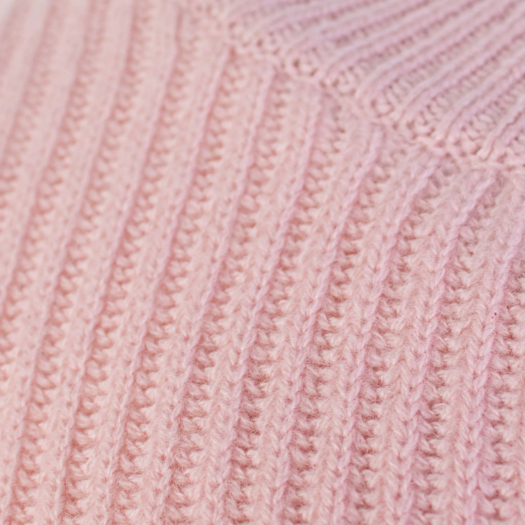 Malo Chic Pink Ribbed Cashmere Sweater