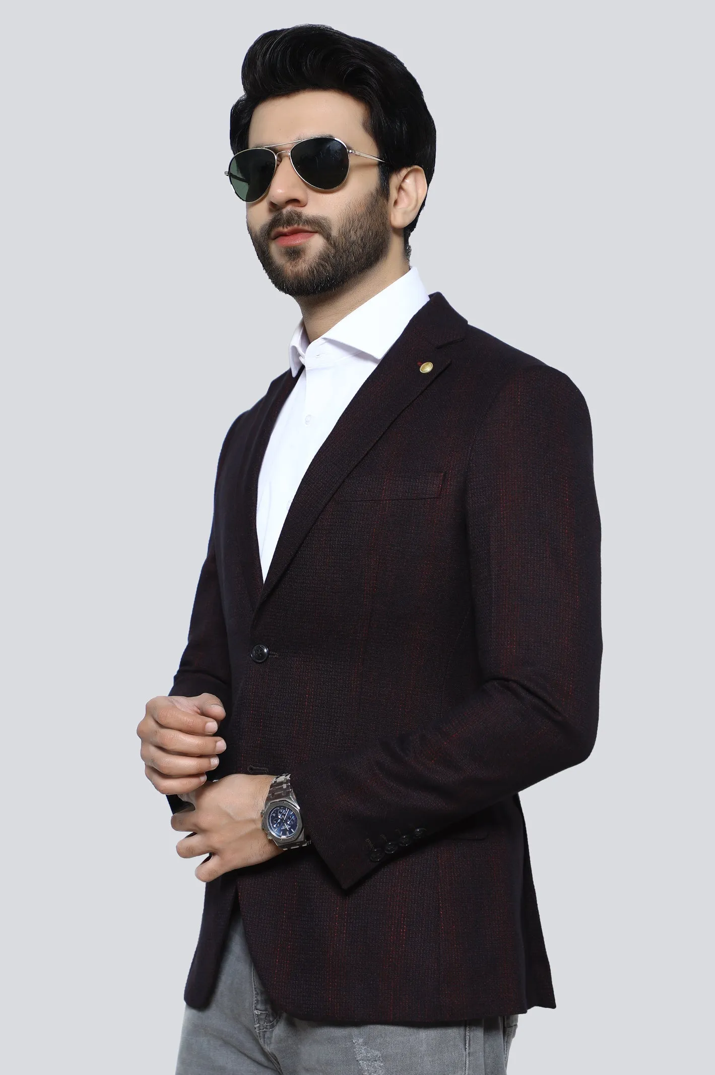 Maroon Blazer for Men's