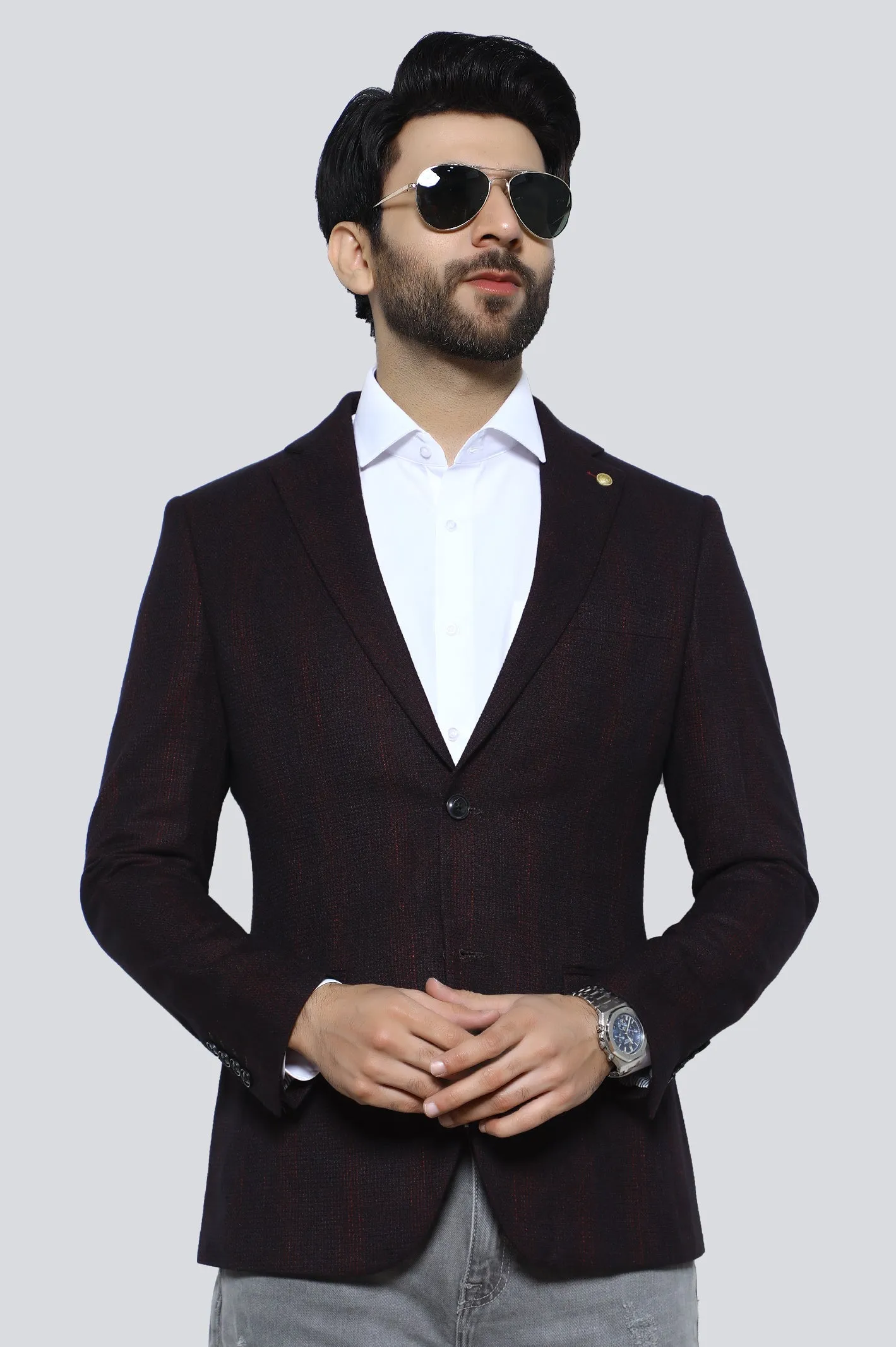 Maroon Blazer for Men's