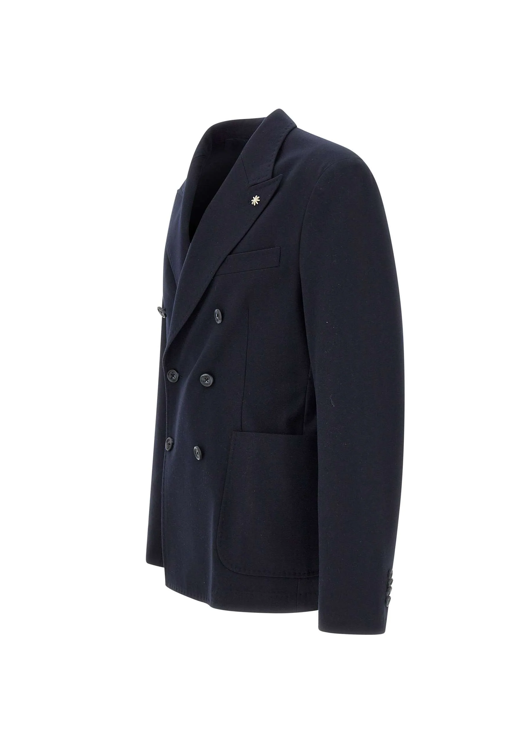 Men's Blue Viscose Blend Blazer