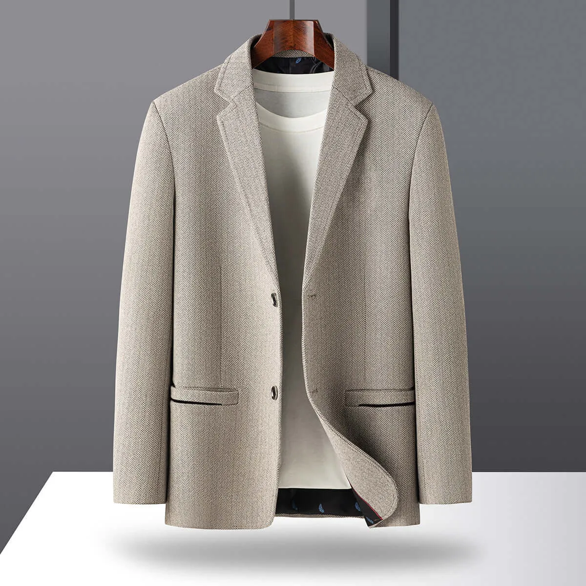 Men's Casual Woolen Blazer