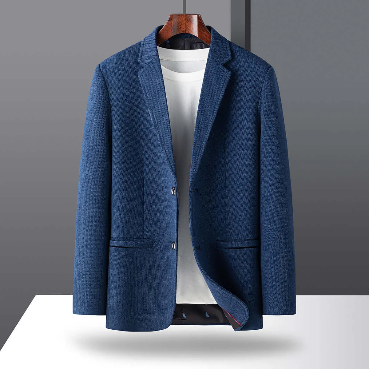 Men's Casual Woolen Blazer