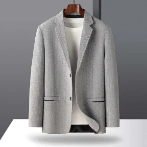 Men's Casual Woolen Blazer