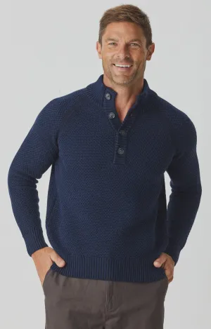 Merino Moss Stitch Button