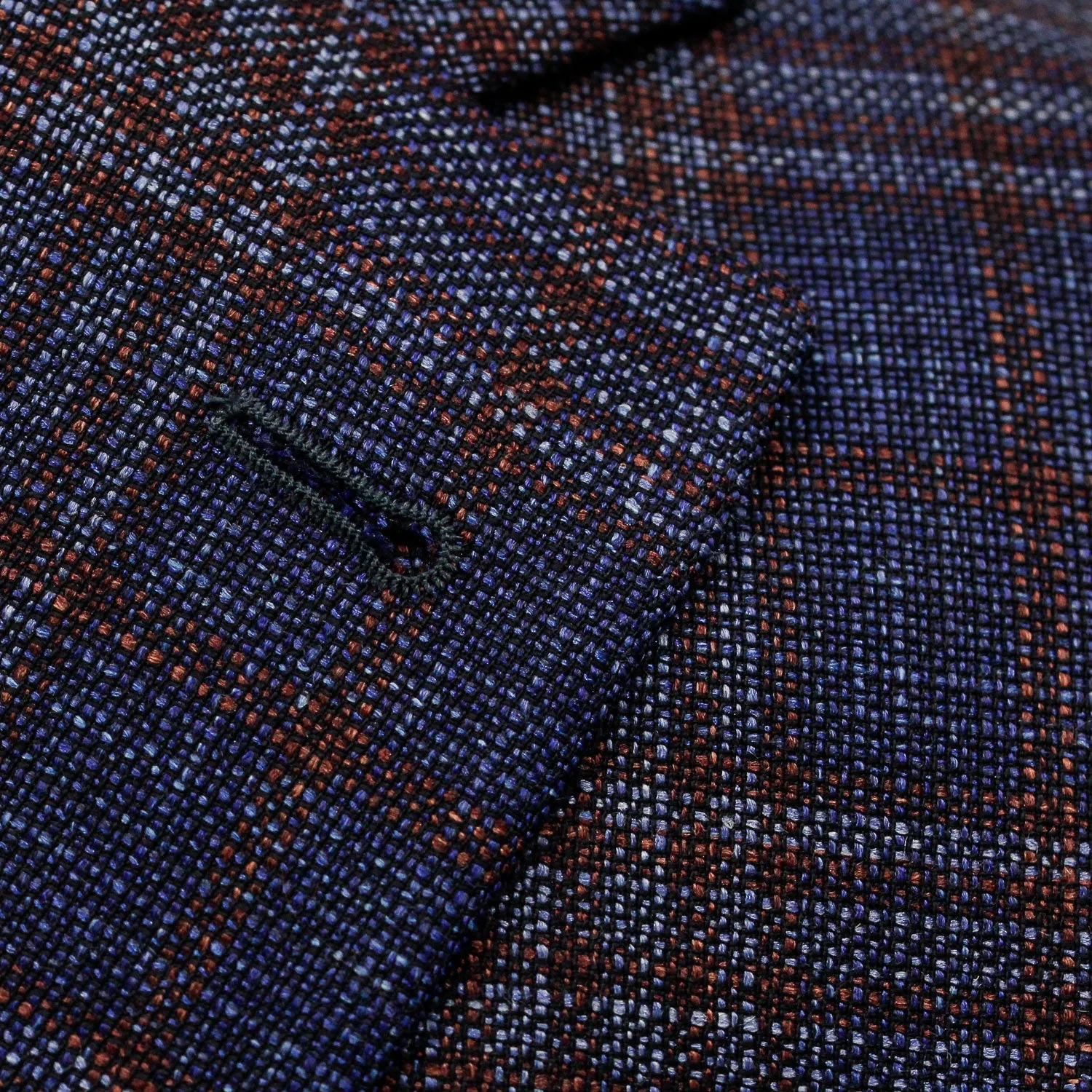 Mid-Blue with Burgundy Check Midland Contemporary Fit Sport Coat Loro Piana - Jack Victor