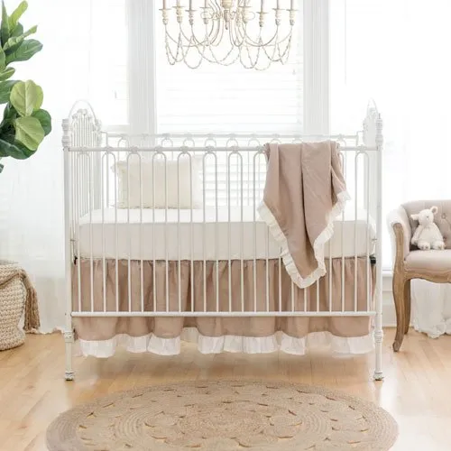 Natural Linen Crib Skirt