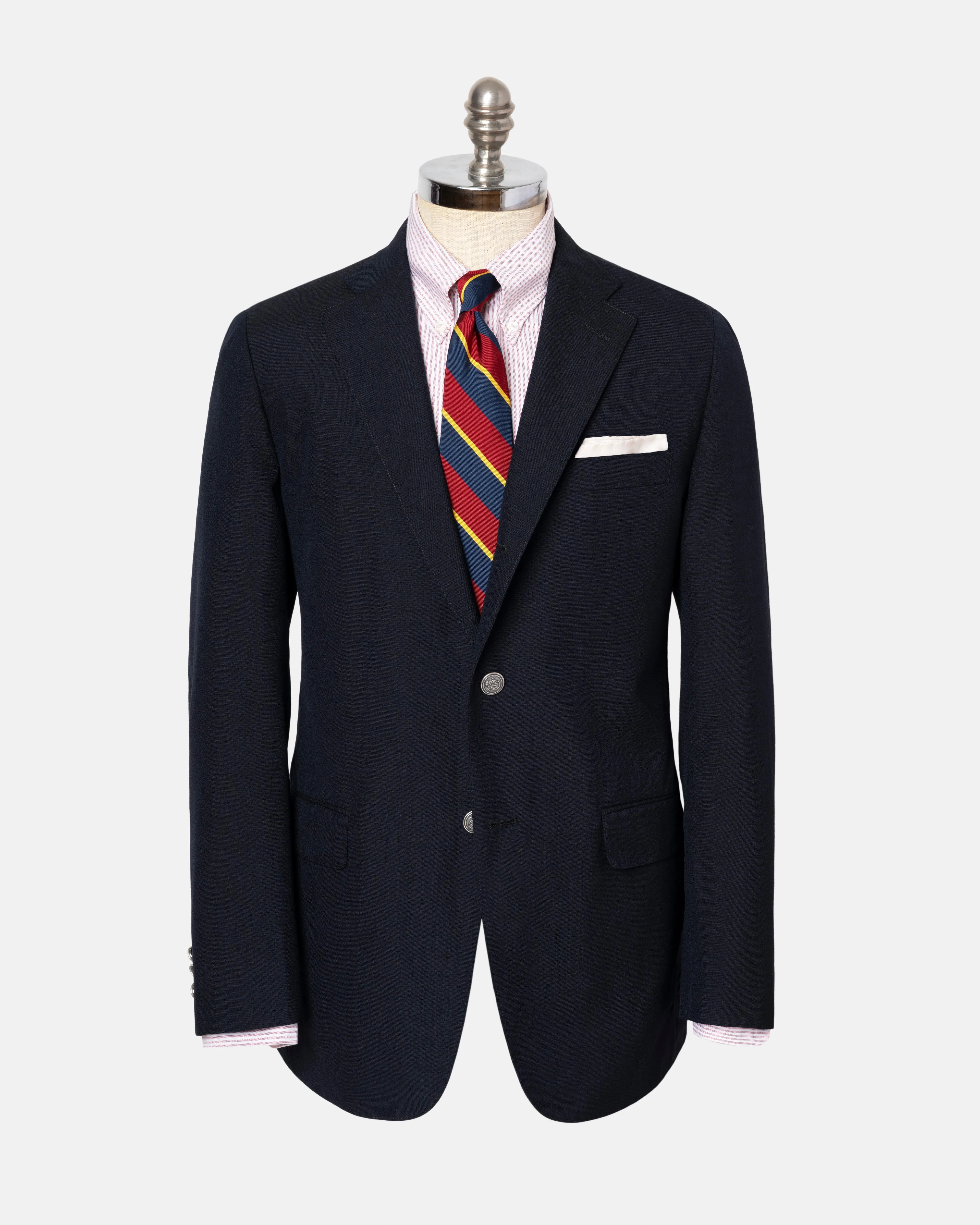 NAVY SOLID AIR WEAVE BLAZER