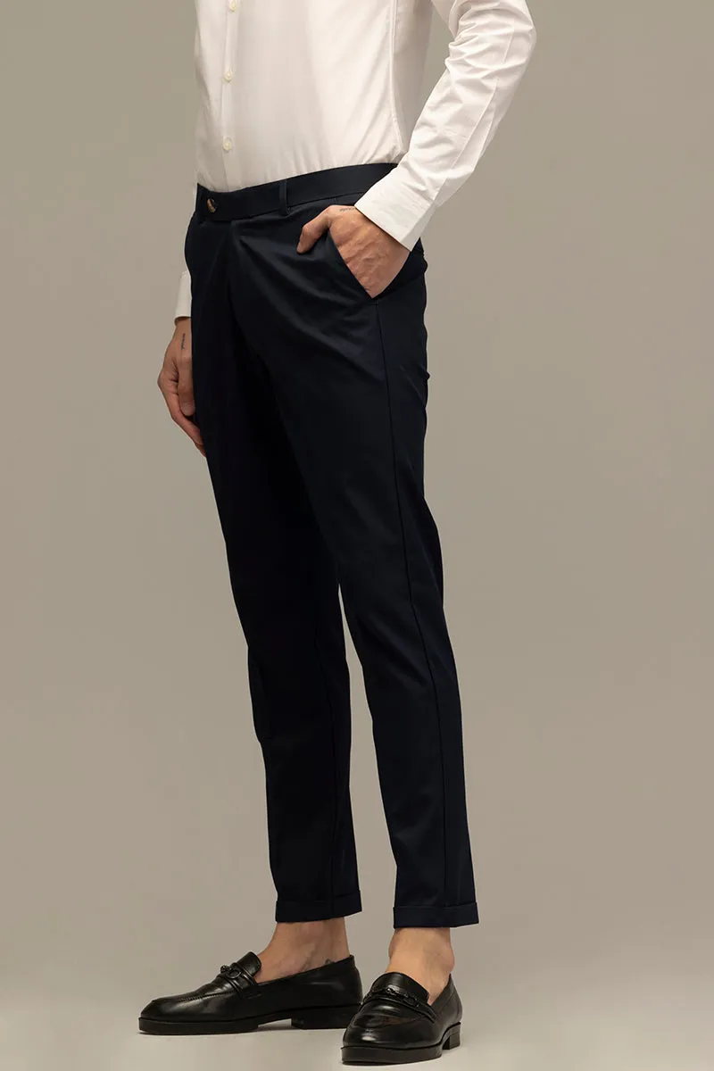 OpulentOasis Navy Trousers