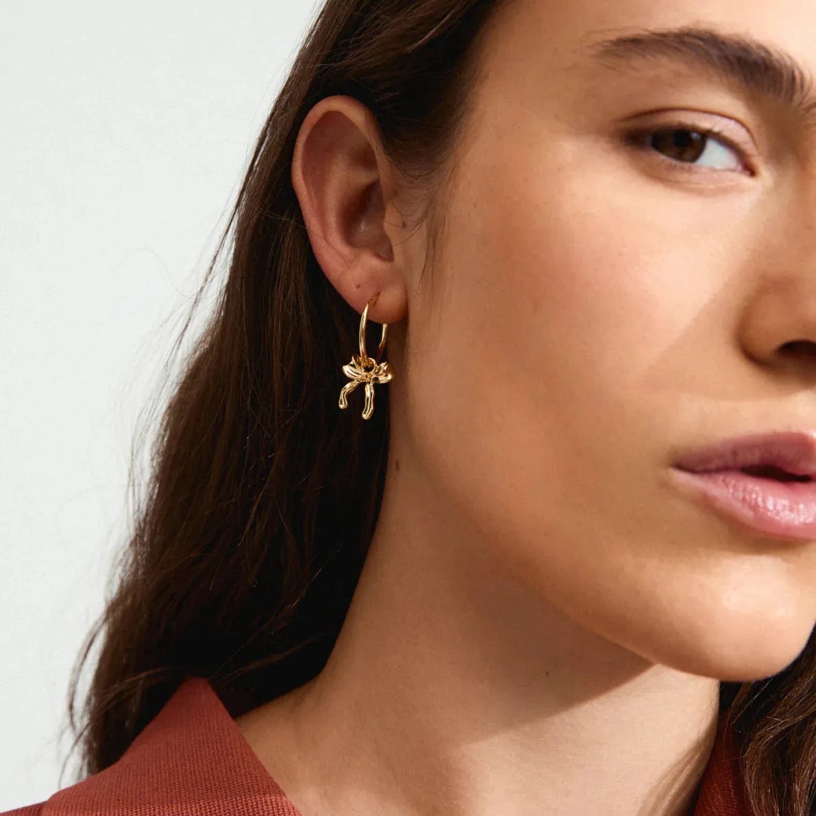 Pilgrim Cassian Recycled Hoop Earrings - Gold