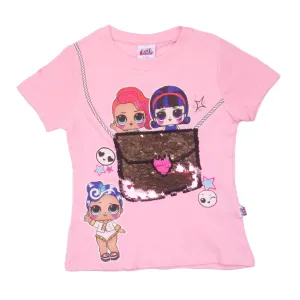 REDTAG Girl's Pale Pink Casual T-Shirts