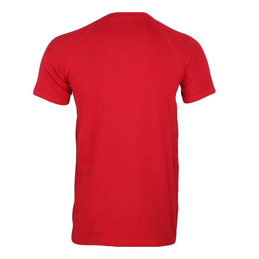 REDTAG Men's Red T-Shirts