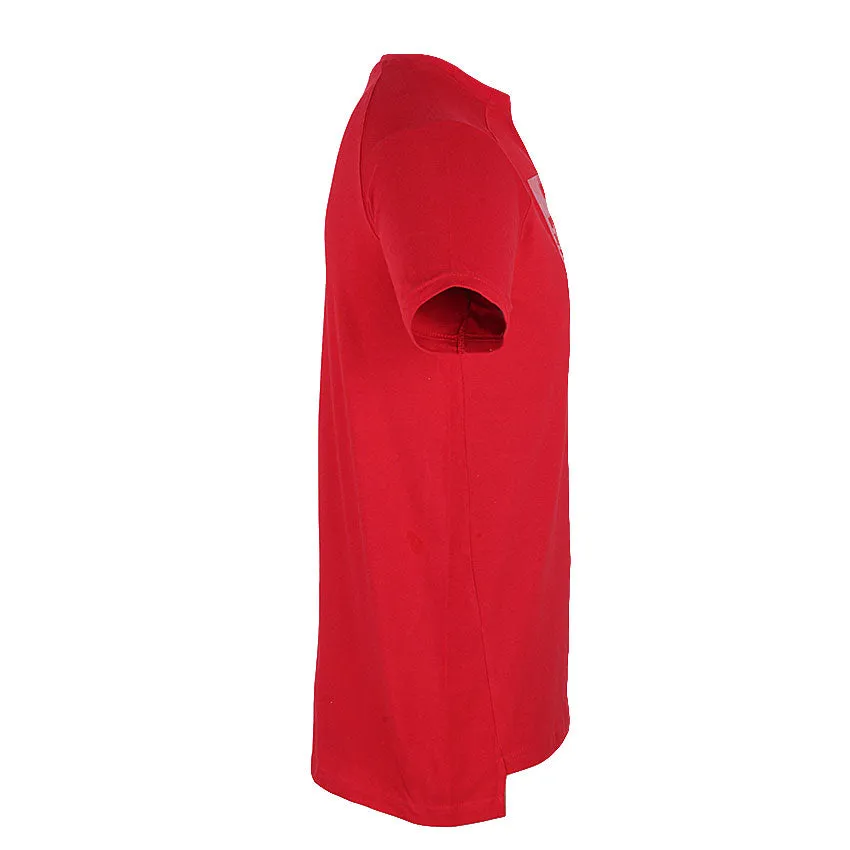 REDTAG Men's Red T-Shirts