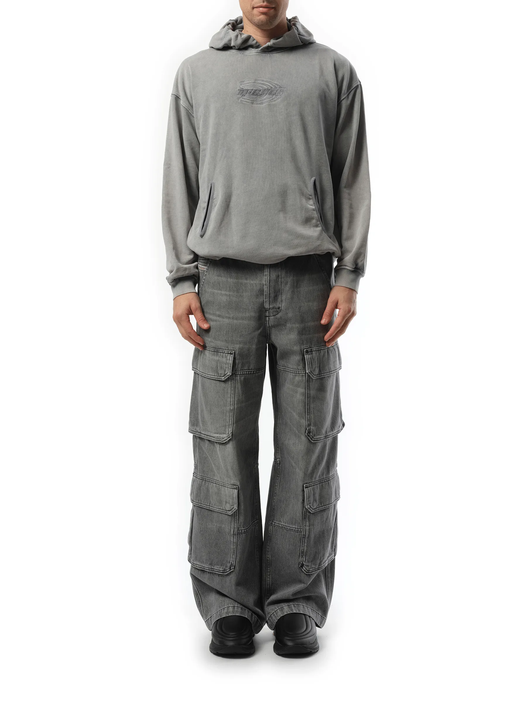 S-Boxstic Hoodie in Washed Blue