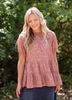 Sienna Ruffle Detail Tiered Top - FINAL SALE