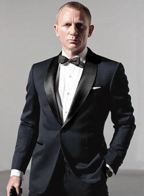 Special Agent Blue Wool Tuxedo Suit
