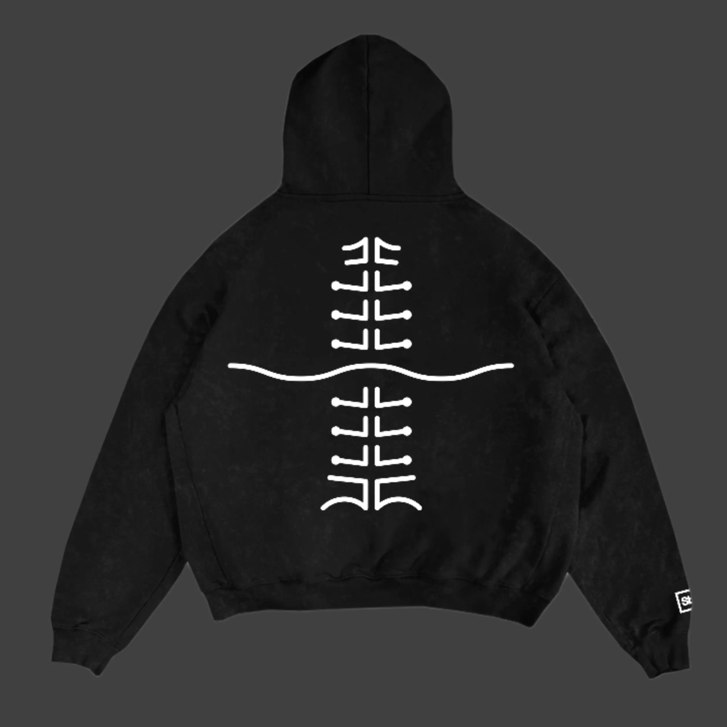 Spine Icon Hoodie Black