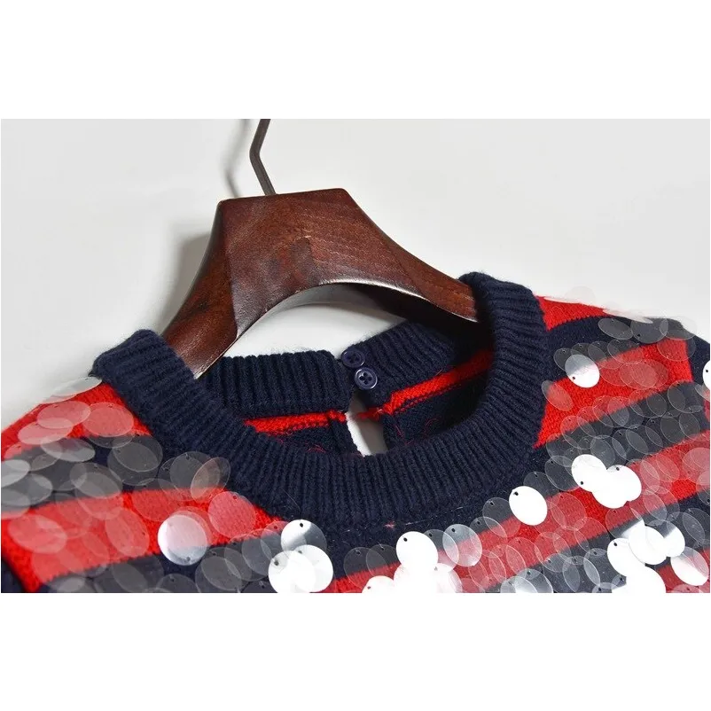 Striped Women's Knit Sweaters