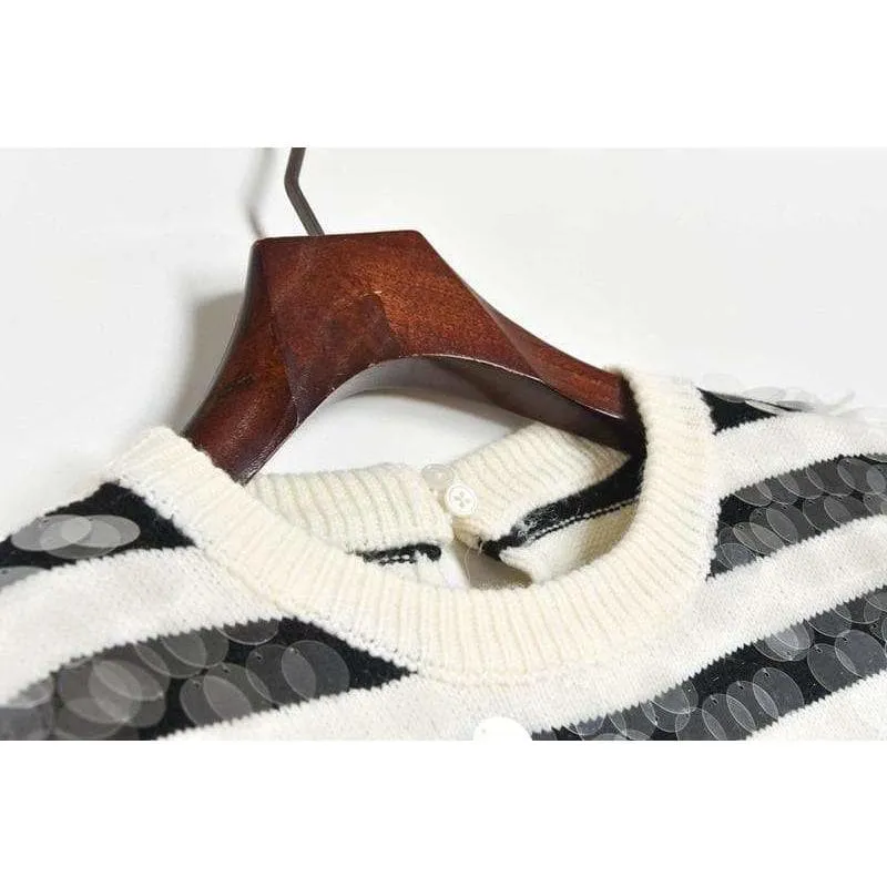 Striped Women's Knit Sweaters