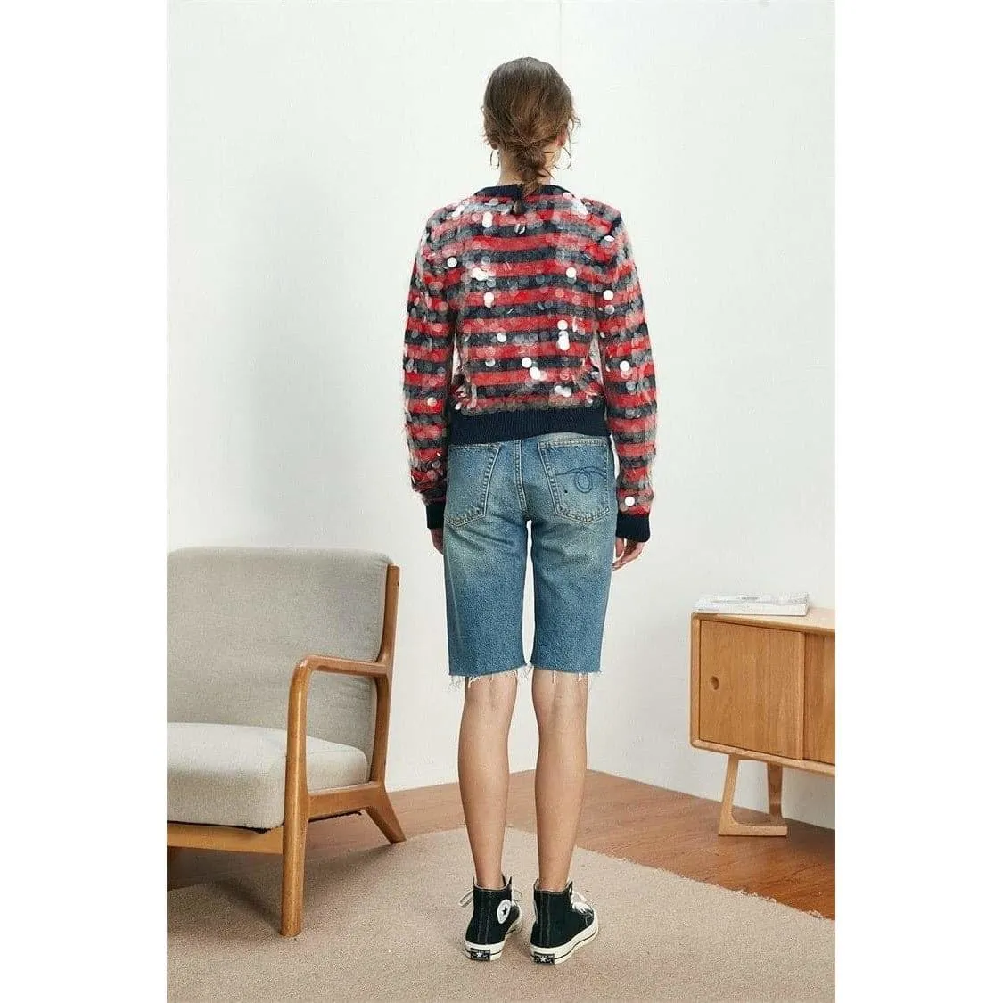 Striped Women's Knit Sweaters