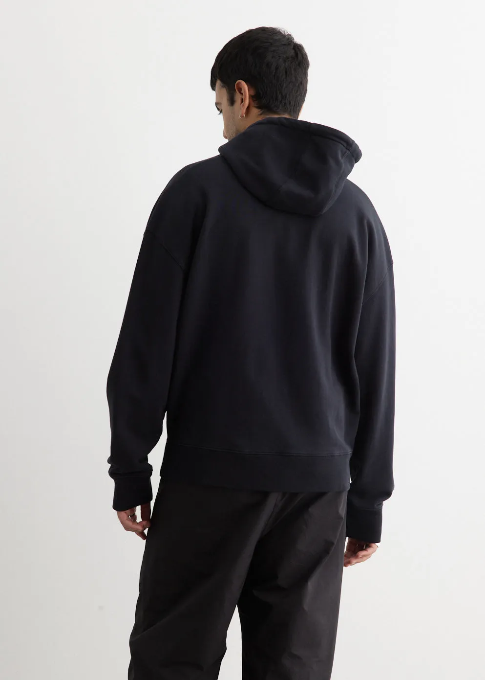 Tonal Fox Head Patch Oversized Hoodie