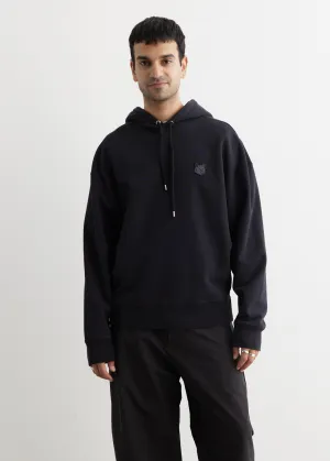 Tonal Fox Head Patch Oversized Hoodie
