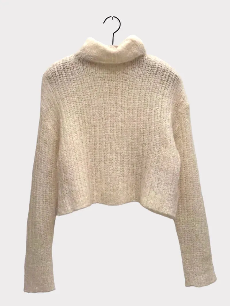 Topper Sweater in Cream Buff