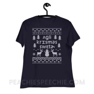 Ugly Christmas Sweater Women's Relaxed Tee