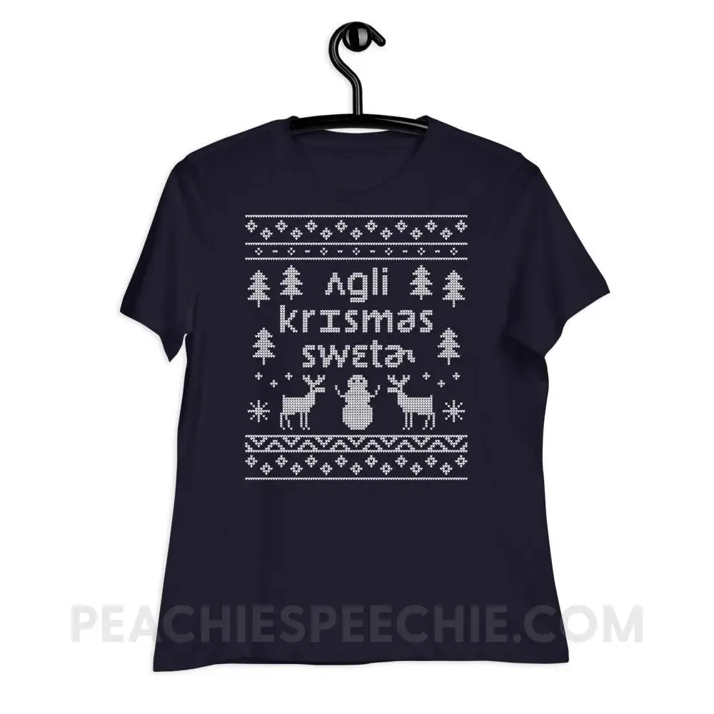 Ugly Christmas Sweater Women's Relaxed Tee