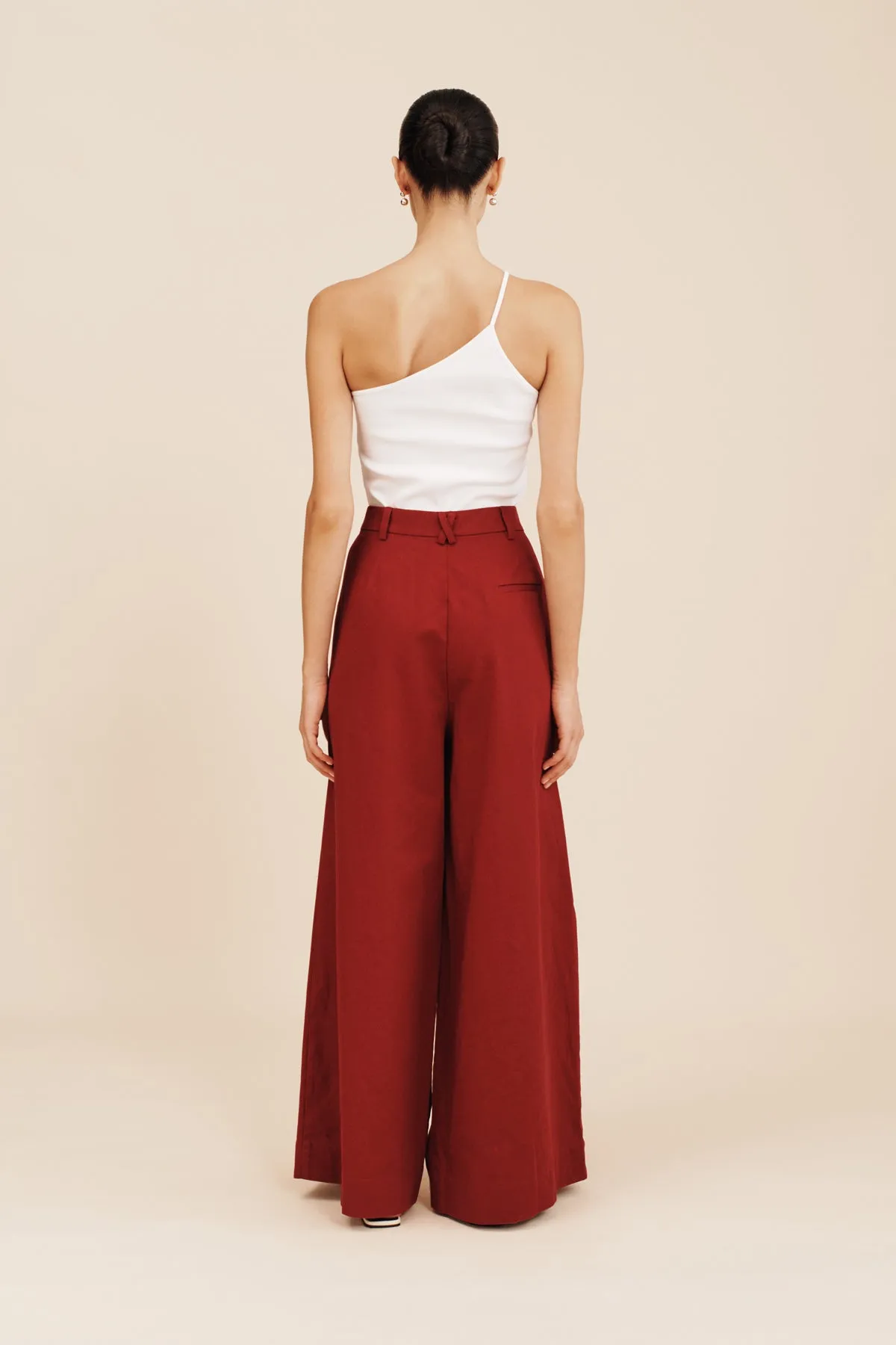 WESLEY TROUSER - GARNET