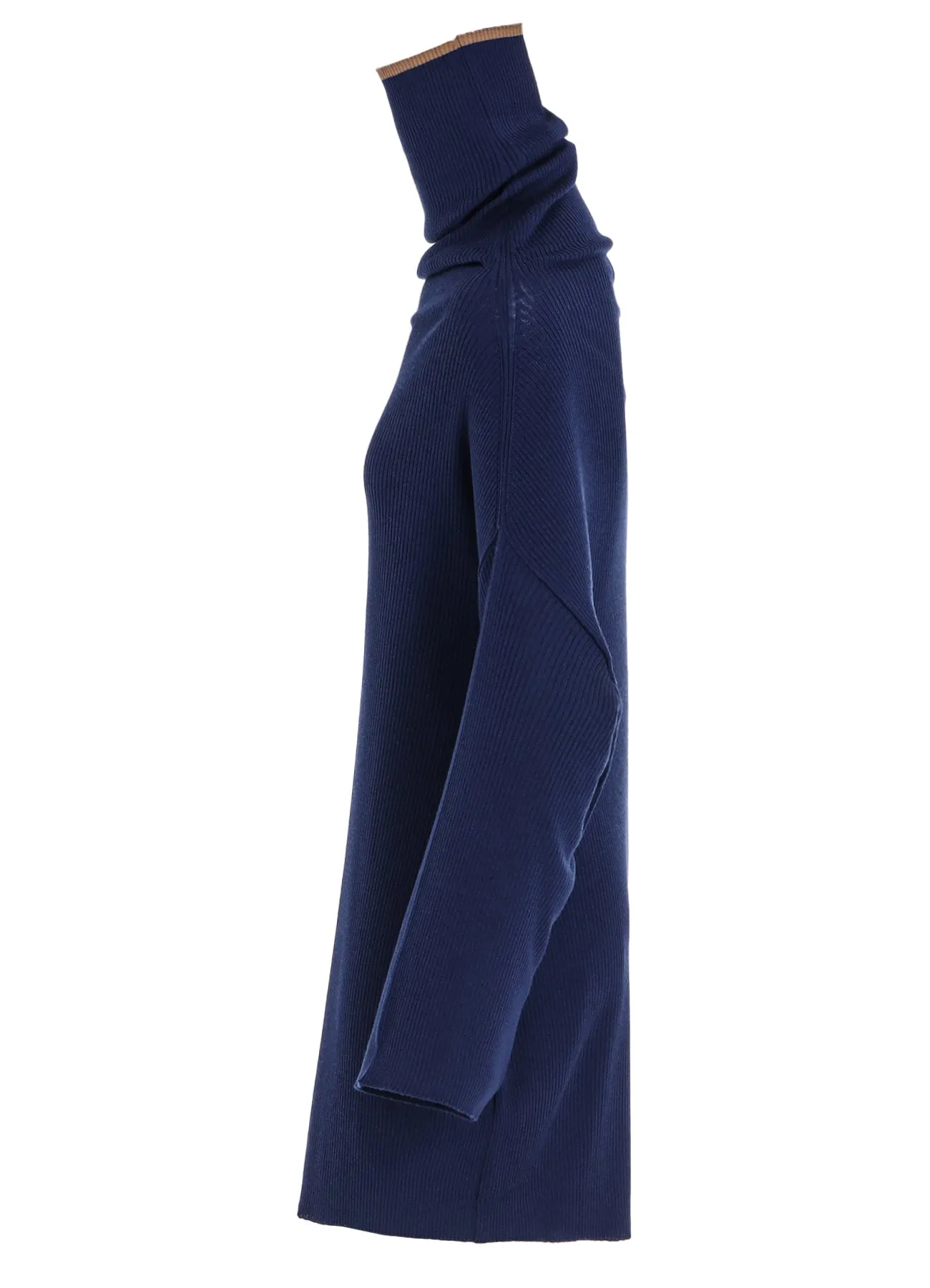 Y's  JOHN SMEDLEY BOTTLE NECK RIBBED KNIT