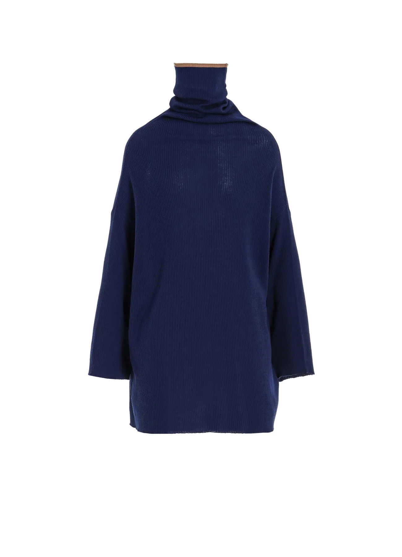 Y's  JOHN SMEDLEY BOTTLE NECK RIBBED KNIT