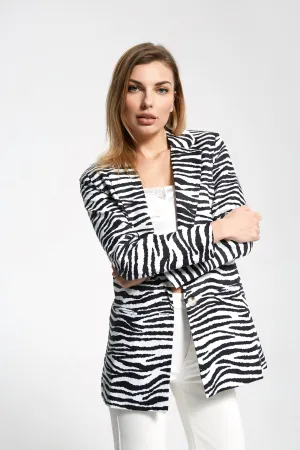 ZEBRA PRINT BLAZER