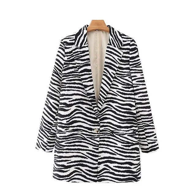 ZEBRA PRINT BLAZER
